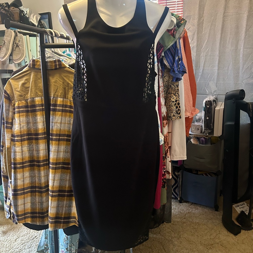 Missguided Black Sleeveless Dress size 12